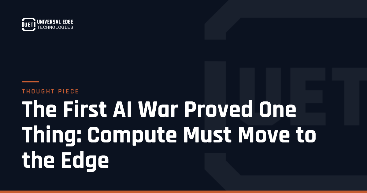 OG - The First AI War Proved One Thing: Compute Must Move to the social preview card